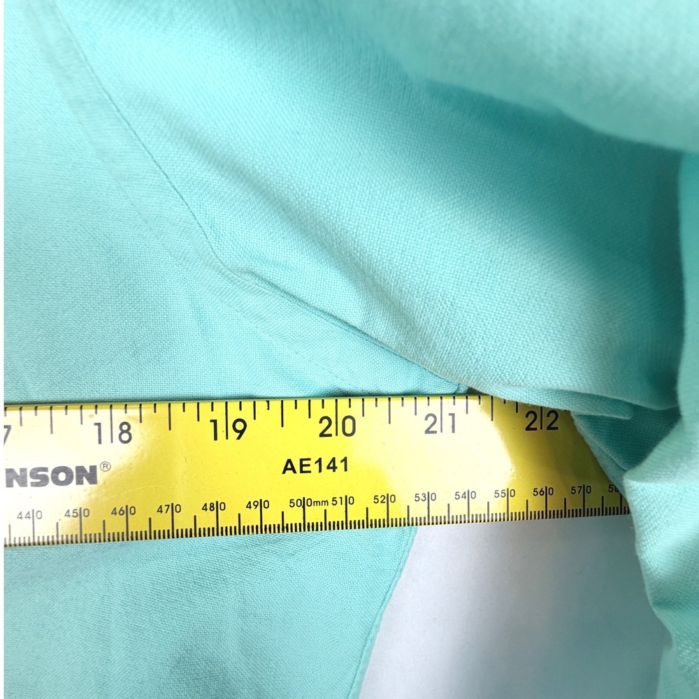 Ralph Lauren S Mint Oxford Button Down Shirt Slim Fit Cotton Pony Mens Aqua - Picture 6 of 10
